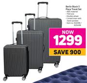 Berlin Black 3 Piece Travel Set