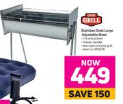 Expert Grill Stainless Steel Large Adjustable Braai