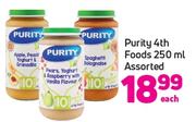 Purity 4th Foods Assorted-250ml Each