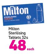Milton Sterilising Tablets-32's Each