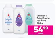 Johnson's Baby Powder Assorted-400g Each