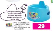 Baby Care Potty Assorted Colours