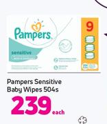 Pampers Sensitive Baby Wipes-504s Each