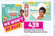 Pampers Premium Care Or Pants Mega Box Assorted Sizes-Each