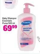 Purity Elizabeth Anne's Baby Shampoo Essential's Pump-500ml