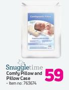 Snuggletime Comfy Pillow & Pillow Case
