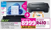 Acer Aspire 3 Core i5 Laptop Plus Canon MG2540 Printer