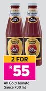 All Gold Tomato Sauce-For 2 x 700ml