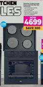 Defy Slimline Undercounter Oven & Hob Box Set DCB 822E