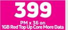 Huawei Nova Y61 Smartphone-On 1GB Red Top Up Core More Data