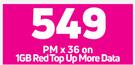 Apple iPhone 11 64GB Smartphone-On 1GB Red Top Up More Data
