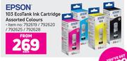 Epson 103 Eco Tank Ink Cartridge Assorted Colours-Each