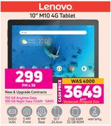 Lenovo 10" M10 4G Tablet-Each