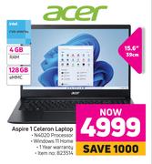 Acer 15.6" (39cm) Aspire 1 Celerone Laptop