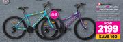 Raleigh Eclipse 24" Or 26" Ladies Or Men's Mountain Bike-Each