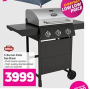 Expert Grill 3 Burner Patio Gas Braai