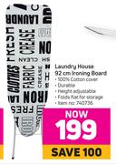 Laundry House 92cm Ironing Board
