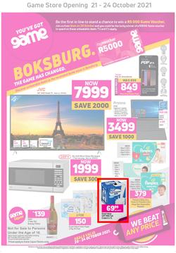Game Boksburg : The Game Has Changed (21 October - 24 October 2021), page 1