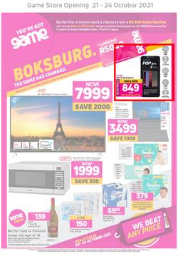 Game Boksburg : The Game Has Changed (21 October - 24 October 2021), page 1