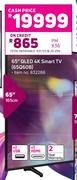 Samsung 65" (165cm) QLED 4K Smart TV 65W60B