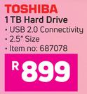 Toshiba 1TB Hard Drive