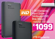 WD 1TB Elements Hard Drive WDBUZG0010 BBK-WESN