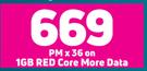 Samsung Galaxy S22 5G-On 1GB Red Core More Data