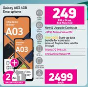 2 x Samaung Galaxy A03 4GB Smartphone-On Red Flexi 130 + On Promo 70