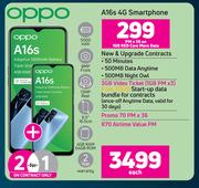 2 x Oppo A16s 4G Smartphone-On 1GB Core More Data + On Promo 70