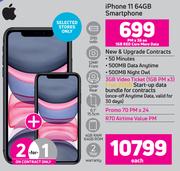 2 x Apple iPhone 11 64GB Smartphone-On 1GB Red Core More Data + On Promo 70