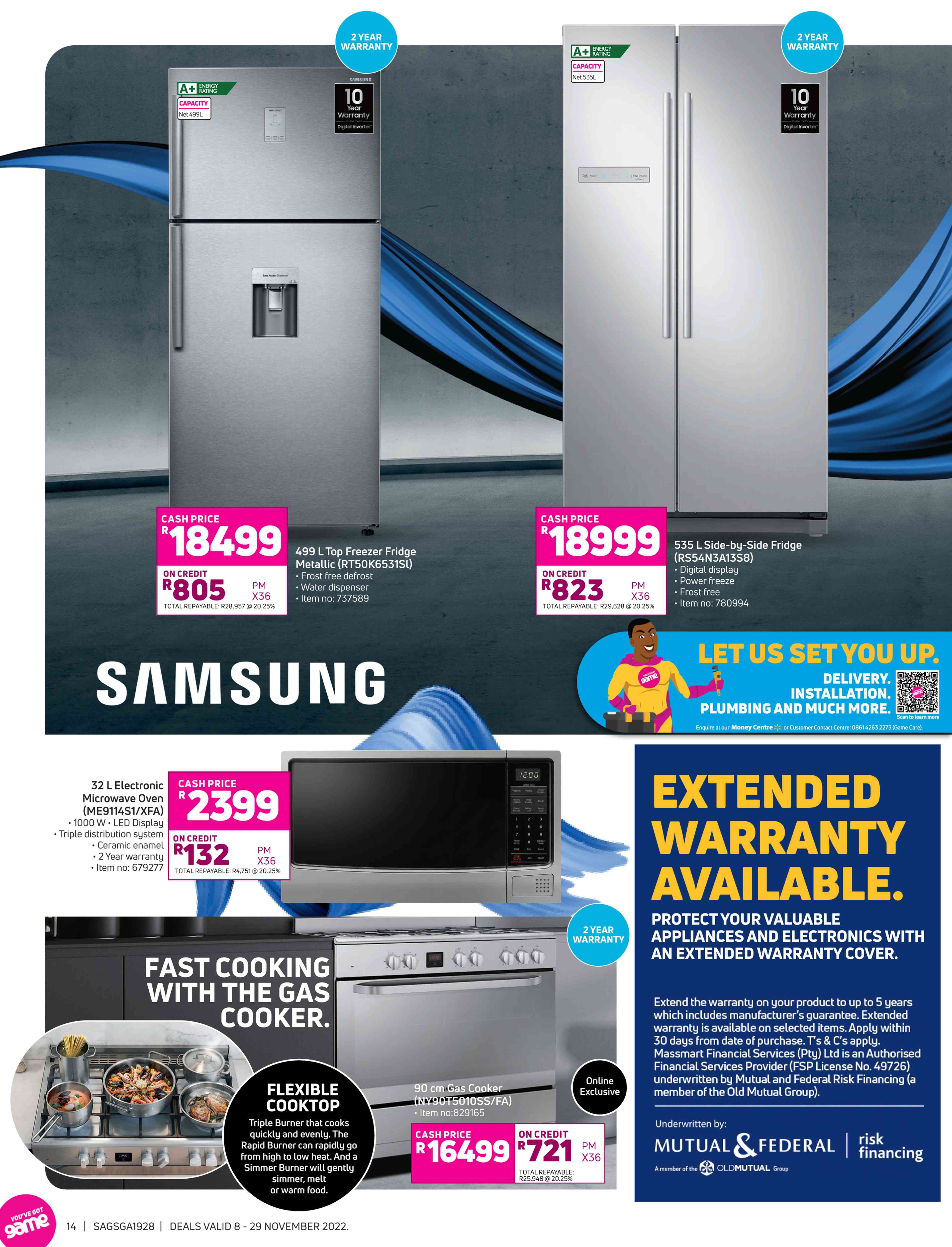 Special Samsung 90cm Gas Cooker NY90T5010SS/FA — www.guzzle.co.za
