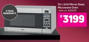 Defy 34L Grill Mirror Glass Microwave Oven