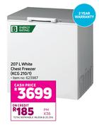 KIC 207L White Chest Freezer KCG 210/1