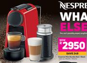 Nespresso Essenza Mini Bundle Red/Black