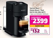 Nespresso Vertuo Next Matte Black/Red GCV1-ZA-MB-NET