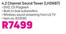 LG 4.2 Channel Sound Tower LHD687