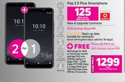 2 x Tecno Pop 2 X Plus Smartphone-On Red Flexi 125 + On Promo 65