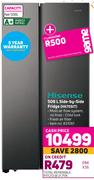 Hisense 508Ltr Side-By-Side Fridge H670SIT