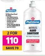 Tevo Puridene 1L Waterless Hand Sanitiser- For 2