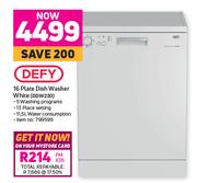 Defy 16 Plate Dishwasher White DDW230