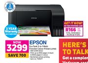 Epson Eco Tank 3 In 1 Multi Function Colour Printer L3150