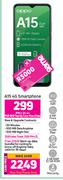 Oppo A15 4G Smartphone-On 1GB Red Top Up Core More Data