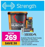 SSA Anabolic Muscle Stack (Vanilla Or Chocolate)-4kg Combo