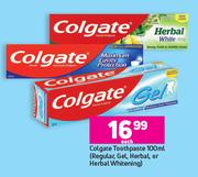 Colgate Toothpaste (Regular, Gel, Herbal Or Herbal Whitening)-100ml Each