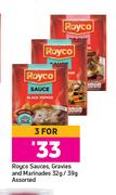Royco Sauces, Gravies & Marrinades Assorted-For 3 x 32g/39g