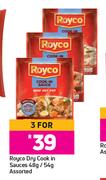 Royco Dry Cook In Sauces Assorted-For 3 x 48g/ 54g