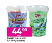 Sweet From Heaven Tub Assorted-450g Each