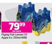Flying Fish Lemon Or Apple NRB-6 x 330ml Per Pack