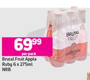 Brutal Fruit Apple Ruby NRB-6 x 275 Per Pack