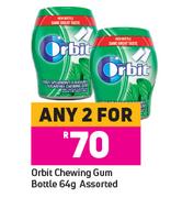 Orbit Chewing Gum Bottle Assorted-For Any 2 x 64g